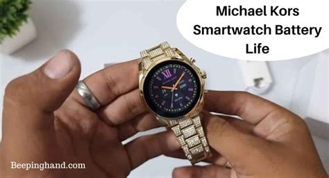 michael kors watch battery life.